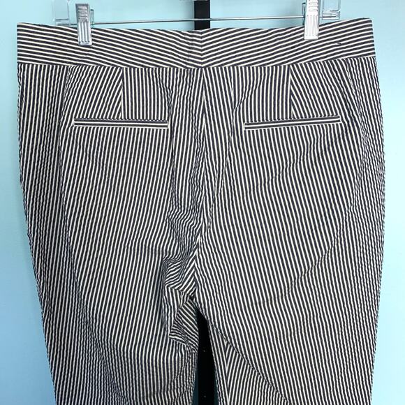 Ann Taylor Seersucker Devin Fit Ankle Pant Size 10 - Picture 8 of 8